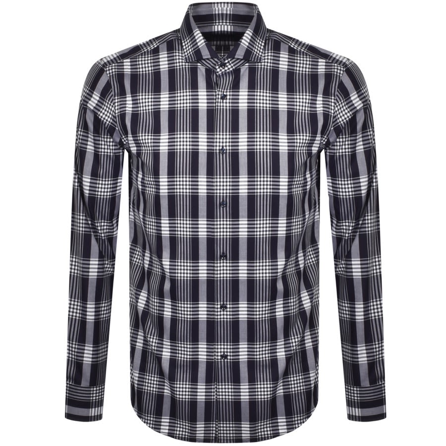 Alternative Image for ProductBOSS Jason Slim Fit Long Sleeved Shirt Navy1